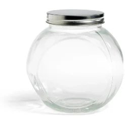 Conservation Alimentaire<Gifi Bocal en verre transparent couvercle métal 2000ml - 16x11,5xH.16cm