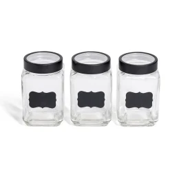 Conservation Alimentaire<Gifi Bocal en verre x3 avec étiquettes