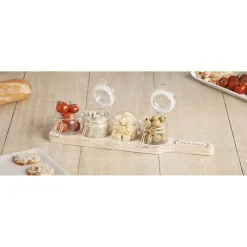 Conservation Alimentaire<Gifi Bocal encastrable x4 avec planche de service
