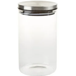 Conservation Alimentaire<Gifi Bocal hermétique verre transparent couvercle métal silicone