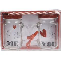 Gifi Bocal motif coeurs Saint Valentin x2| Vaisselle Et Accessoires De Table