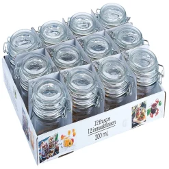 Conservation Alimentaire<Gifi Bocal rond hermétique transparent x12