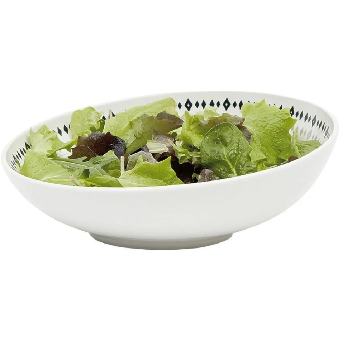 Gifi Bol à salade porcelaine contour Ø20 cm| Vaisselle Et Accessoires De Table