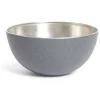 Gifi Bol à salade Ø11xH.5,8cm inox finition gris crocodile| Vaisselle Et Accessoires De Table