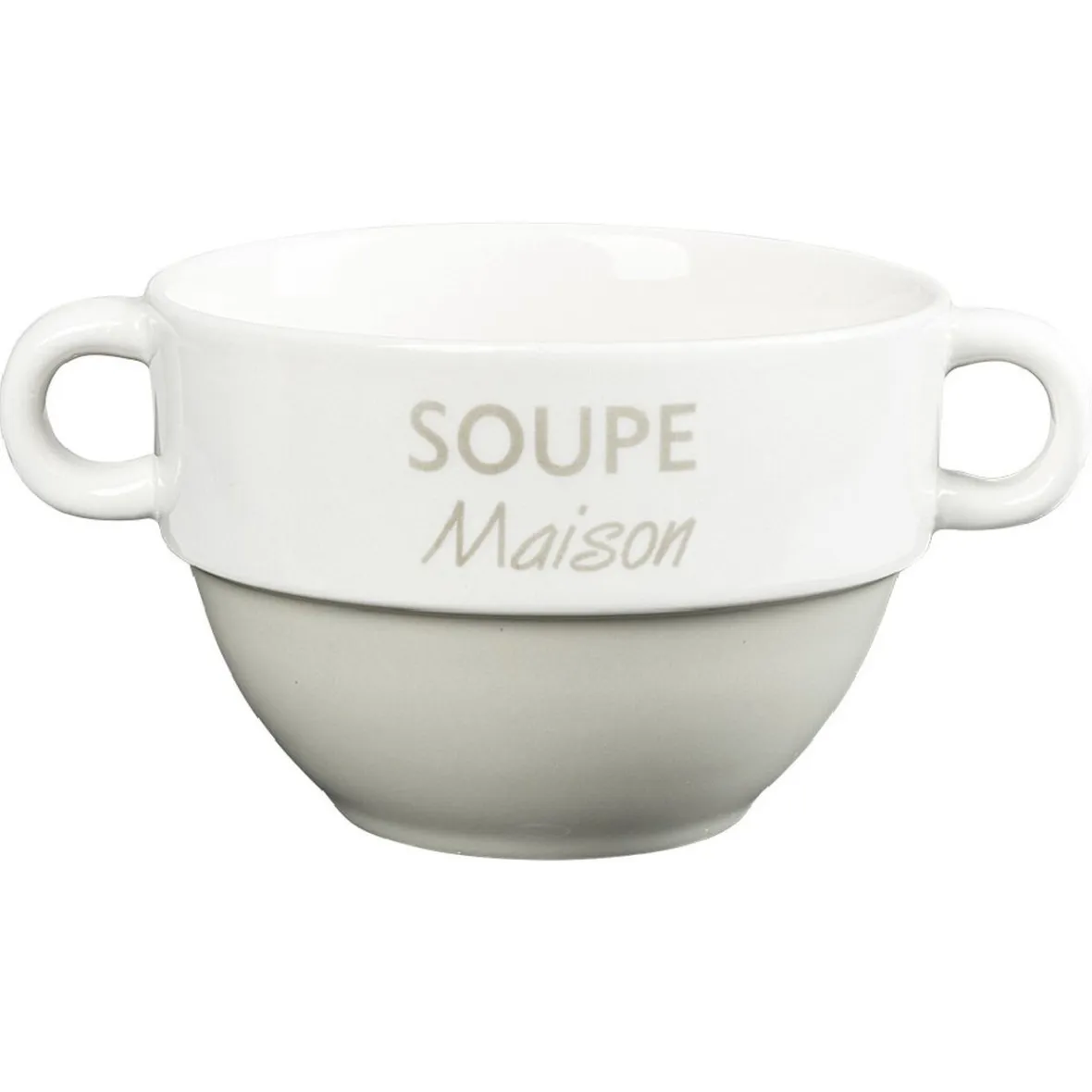 Gifi Bol à soupe avec anses| Vaisselle Et Accessoires De Table