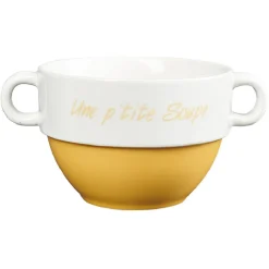 Gifi Bol à soupe avec anses| Vaisselle Et Accessoires De Table