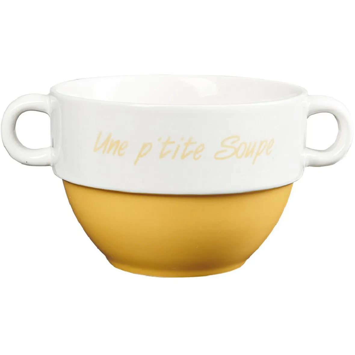 Gifi Bol à soupe avec anses| Vaisselle Et Accessoires De Table