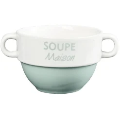 Gifi Bol à soupe avec anses| Vaisselle Et Accessoires De Table