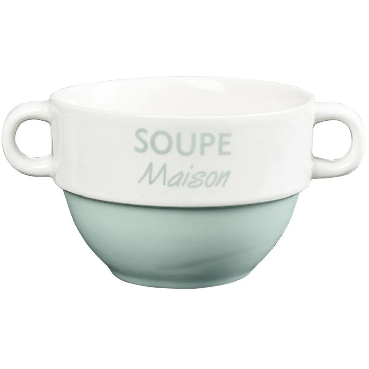 Gifi Bol à soupe avec anses| Vaisselle Et Accessoires De Table