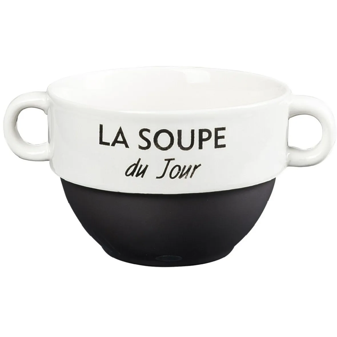 Gifi Bol à soupe avec anses| Vaisselle Et Accessoires De Table