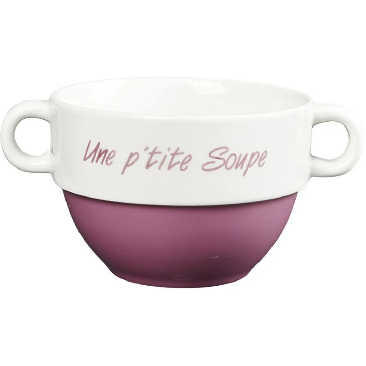 Gifi Bol à soupe avec anses| Vaisselle Et Accessoires De Table