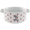Gifi Bol à soupe blanc motif sapin rouge inscription Let it snow| Vaisselle Et Accessoires De Table