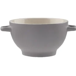 Gifi Bol à soupe gris avec couvercle| Vaisselle Et Accessoires De Table