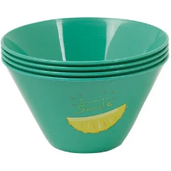 Gifi Bol Ananas bleu Summer smile x 4| Vaisselle Et Accessoires De Table