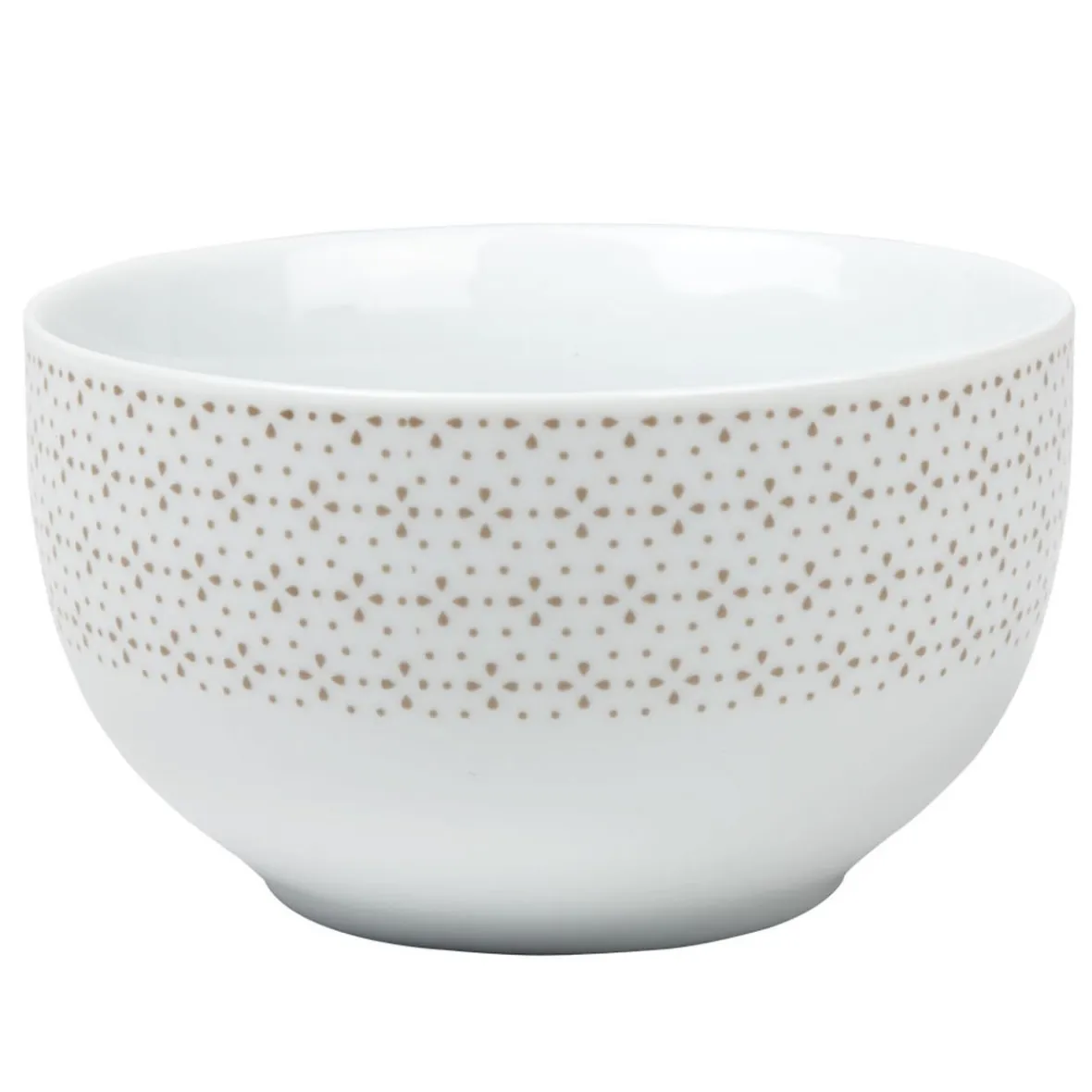 Gifi Bol blanc à motif taupe| Vaisselle Et Accessoires De Table