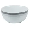 Vaisselle Et Accessoires De Table<Gifi Bol blanc et gris Sérénité Rayures