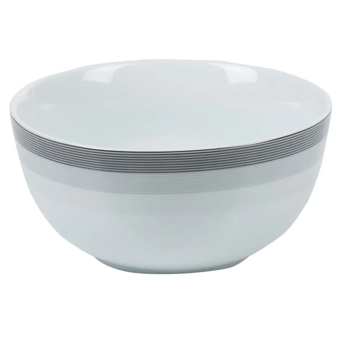 Vaisselle Et Accessoires De Table<Gifi Bol blanc et gris Sérénité Rayures