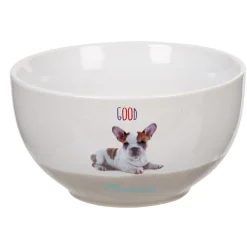 Gifi Bol blanc imprimé chien| Vaisselle Et Accessoires De Table