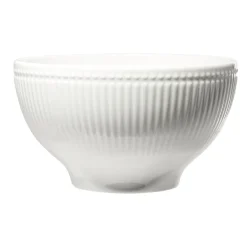 Vaisselle Et Accessoires De Table<Gifi Bol Colombe en porcelaine striée blanc Ø15xH8cm