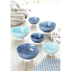 Vaisselle Et Accessoires De Table<Gifi Bol céramique décor relief bleu