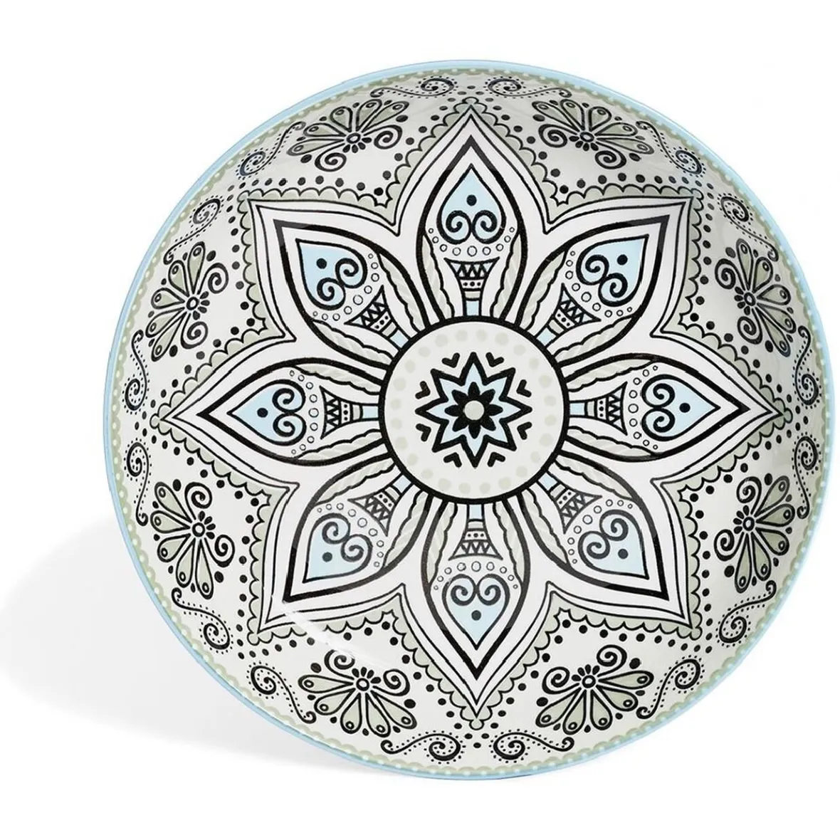 Gifi Bol décor oriental porcelaine Ø23xH4cm| Vaisselle Et Accessoires De Table