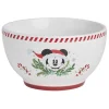 Gifi Bol Disney Mickey grès blanc et rouge Ø14cm| Vaisselle Et Accessoires De Table