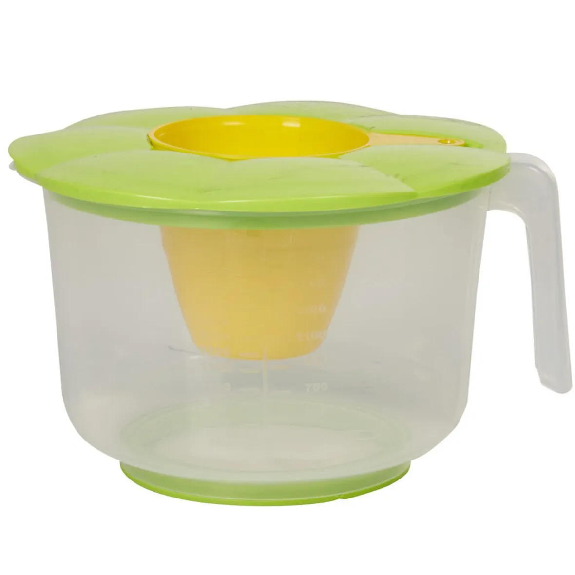 Gifi Bol doseur avec couvercle et gobelet intégré| Vaisselle Et Accessoires De Table