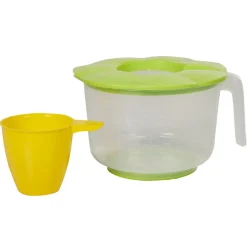 Gifi Bol doseur avec couvercle et gobelet intégré| Vaisselle Et Accessoires De Table
