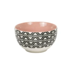 Gifi Bol en porcelaine motif graphique noir blanc| Vaisselle Et Accessoires De Table