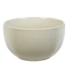 Vaisselle Et Accessoires De Table<Gifi Bol en porcelaine uni lin avec rainures verticales en relief