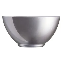 Gifi Bol en verre trempé Luminarc flashy argenté 50 cl| Vaisselle Et Accessoires De Table