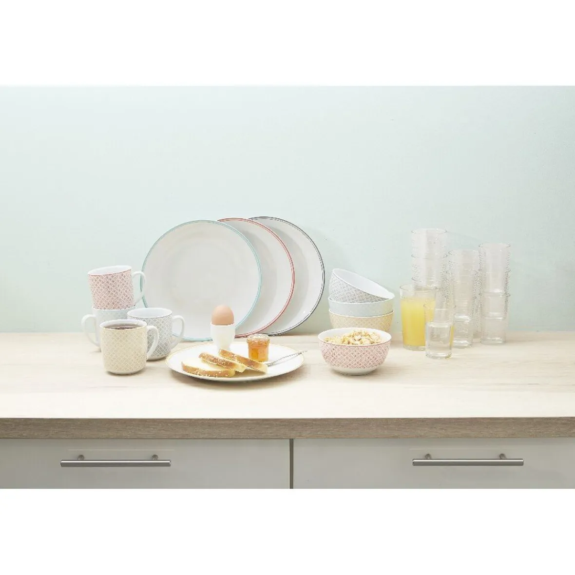 Vaisselle Et Accessoires De Table<Gifi Bol imprimé carreau de ciment muticolore x4