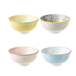 Vaisselle Et Accessoires De Table<Gifi Bol japonais carreau de ciment muticolore x4