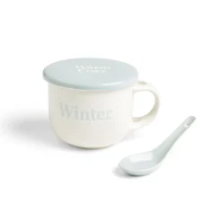 Gifi Bol jumbo 62cl avec cuillère et couvercle winter| Vaisselle Et Accessoires De Table