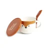 Gifi Bol jumbo 62cl avec cuillère et couvercle renard| Vaisselle Et Accessoires De Table
