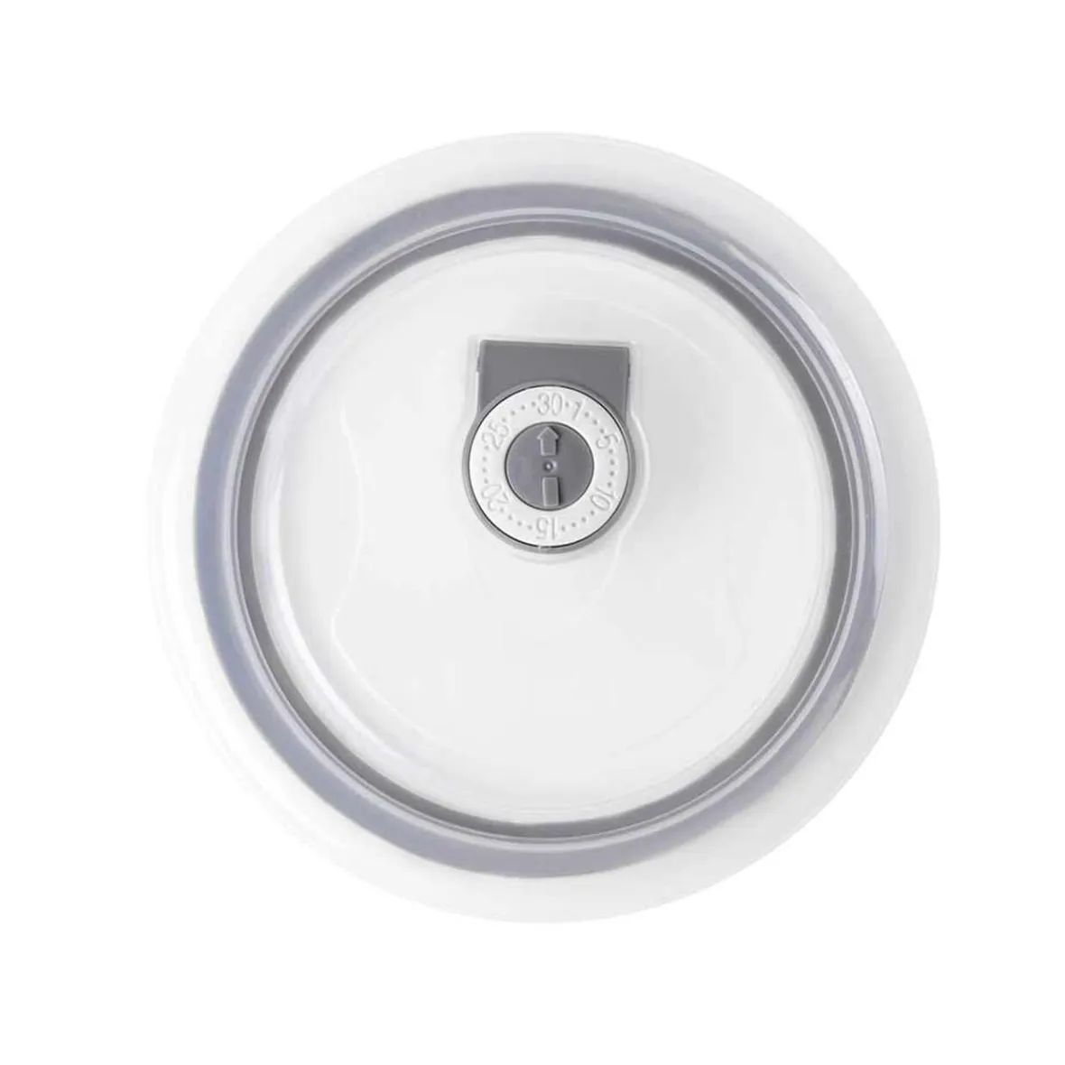 Gifi Bol jumbo embossé blanc couvercle transparent 700 ml| Vaisselle Et Accessoires De Table