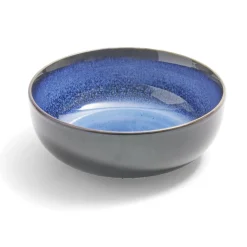 Vaisselle Et Accessoires De Table<Gifi Bol Meteor porcelaine noir et bleu Ø16cm