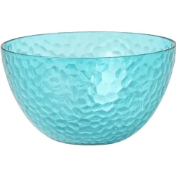 Vaisselle Et Accessoires De Table<Gifi Bol plastique bleu martelé x4