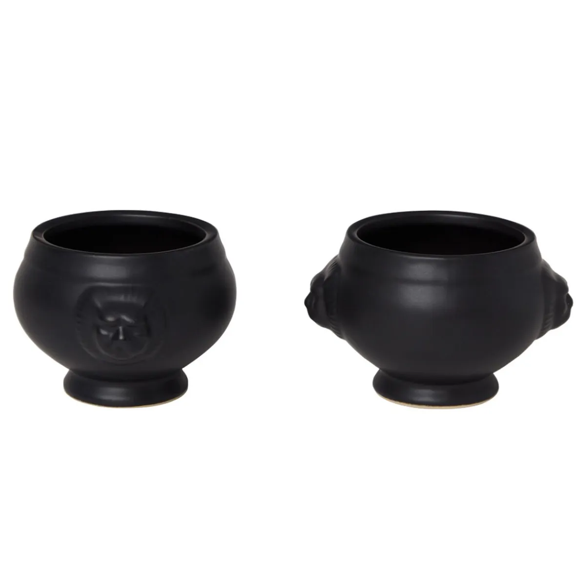 Gifi Bol tête de lion noir mat x6| Vaisselle Et Accessoires De Table