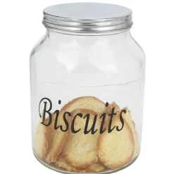 Conservation Alimentaire<Gifi Bonbonniere verre transparent avec couvercle inox 3 L