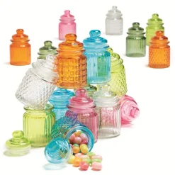 Conservation Alimentaire<Gifi Bonbonnière colorée en verre
