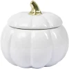 Conservation Alimentaire<Gifi Bonbonnière Halloween forme citrouille porcelaine blanc Ø18 cm