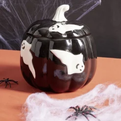 Conservation Alimentaire<Gifi Bonbonnière Halloween 1L citrouille noire fantômes blancs Ø13,5xH15,8cm
