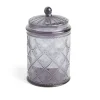 Conservation Alimentaire<Gifi Bonbonnière plastique effet capitonné noir ou transparent Ø10xH20cm