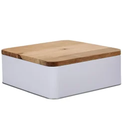 Conservation Alimentaire<Gifi Boîte à biscuit rectangulaire blanc naturel