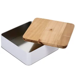 Conservation Alimentaire<Gifi Boîte à biscuit rectangulaire blanc naturel