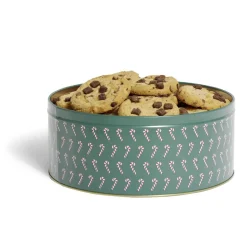 Conservation Alimentaire<Gifi Boîte à biscuits de Noël ronde en métal rouge et vert x3