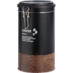 Conservation Alimentaire<Gifi Boîte à café ronde en étain avec couvercle plastique - Ø11xH.20cm
