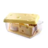 Conservation Alimentaire<Gifi Boîte à fromage avec couvercle transparente et jaune 3 L