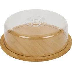 Conservation Alimentaire<Gifi Boîte à fromage bambou et plastique Ø28,5xH9cm
